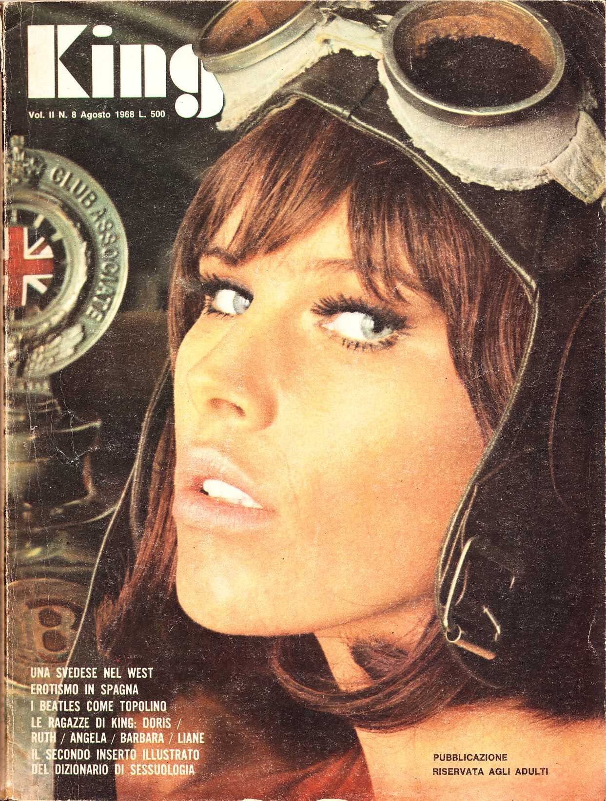 KING magazine side cover Issue 8  August 1968