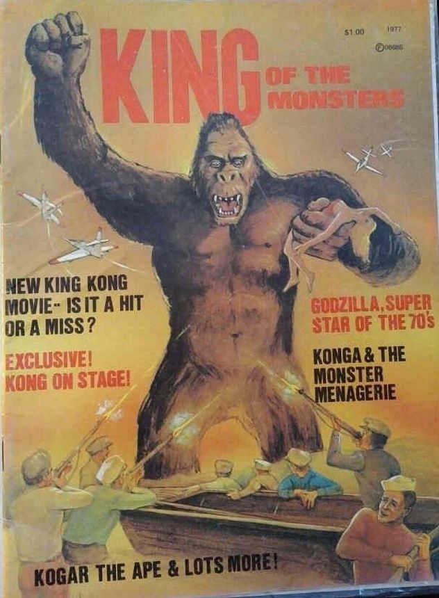KING OF THE MONSTERS magazine side cover Issue 1 April 1977