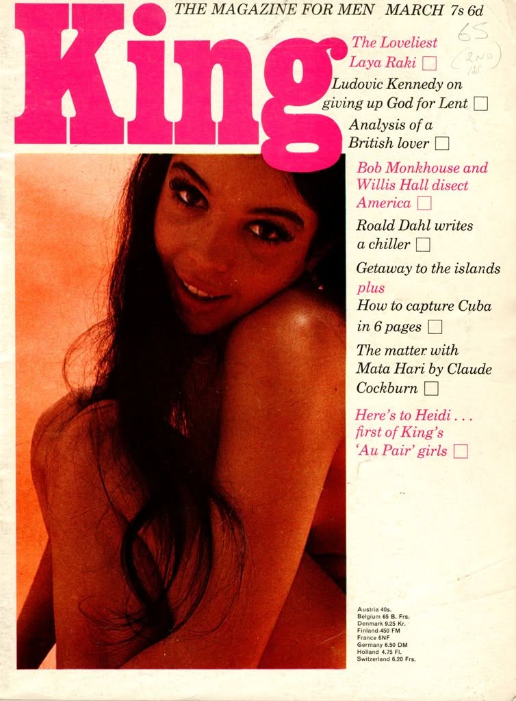 KING (UK) magazine side cover Issue 2  March 1965