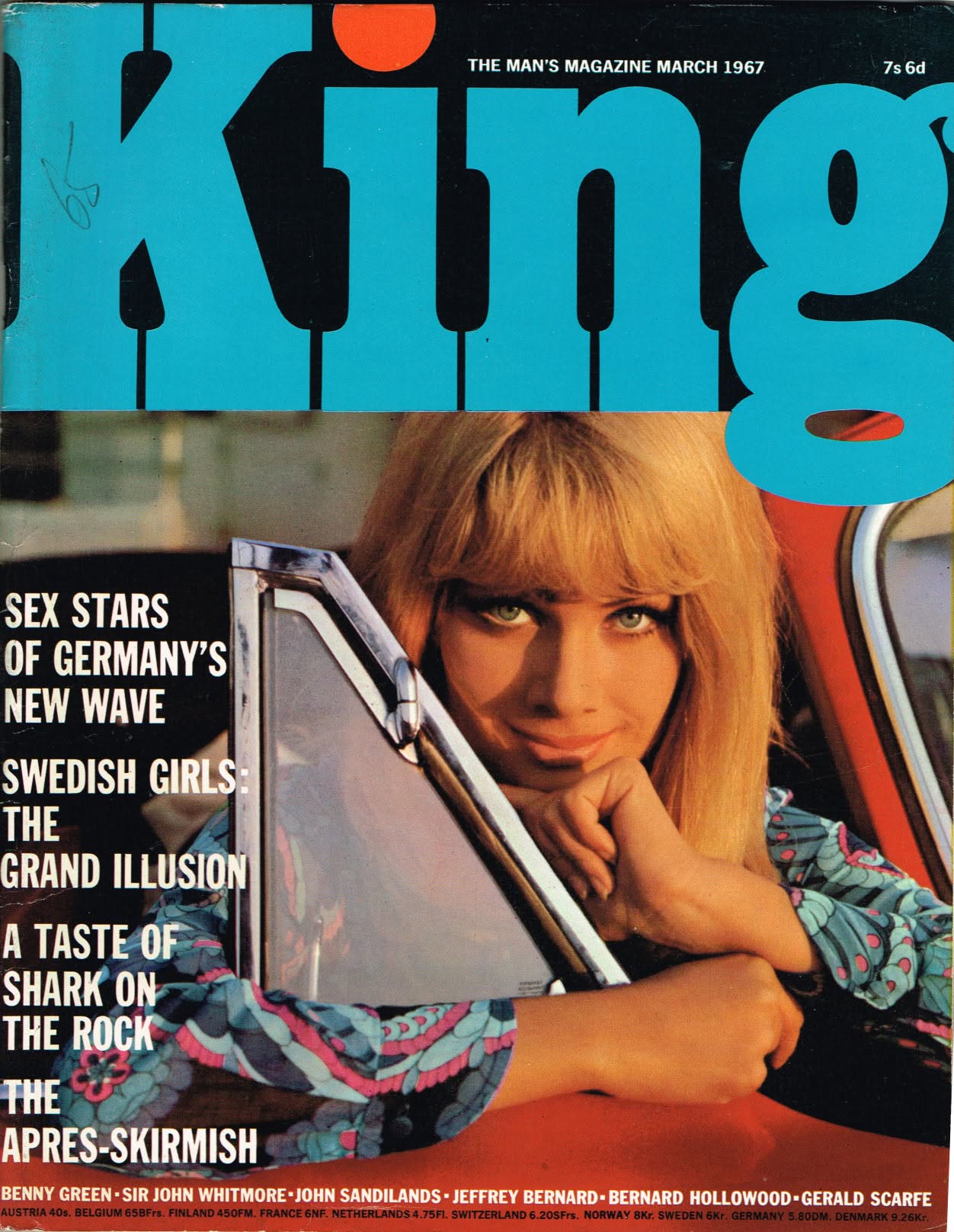 KING (UK) magazine side cover  March 1967