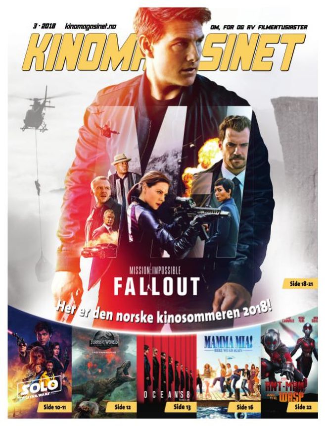 KINOMAGASINET magazine side cover Issue 3   2018
