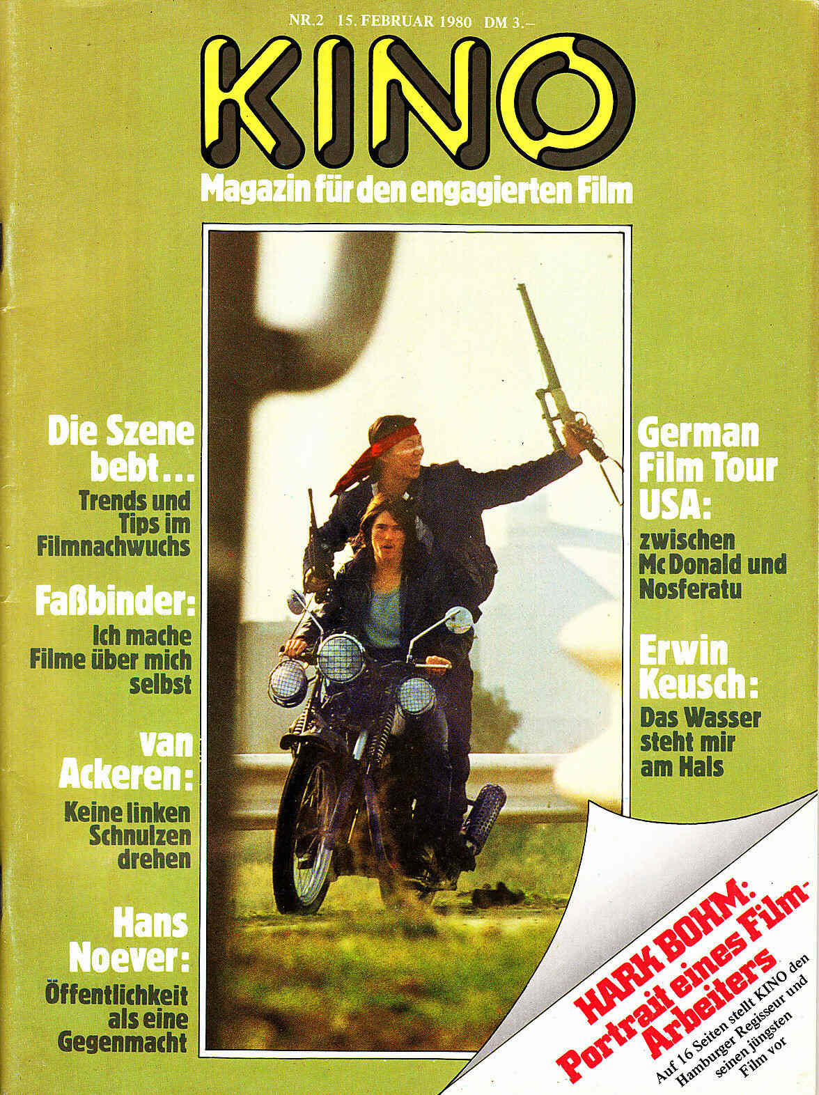 KINO (79-80) magazine side cover Issue 2 15 February 1980