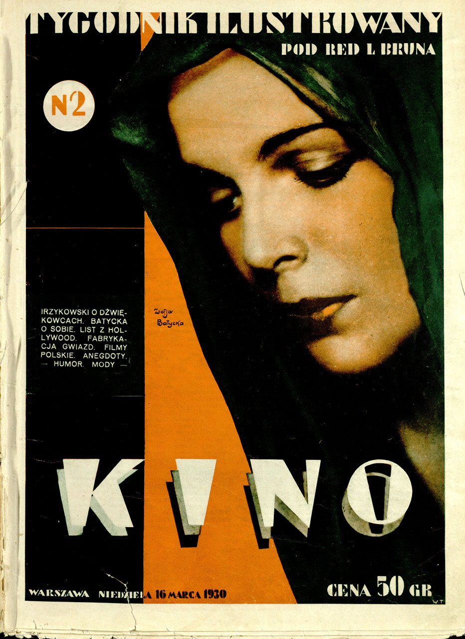 KINO TYGODNIK ILUSTROWANY magazine side cover Issue 2 16 March 1930