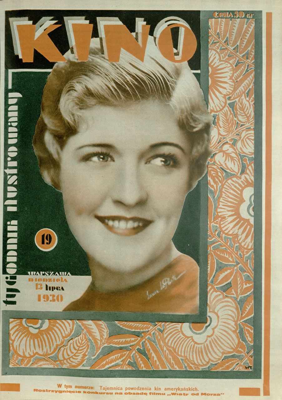 KINO TYGODNIK ILUSTROWANY magazine side cover Issue 19 30 July 1930