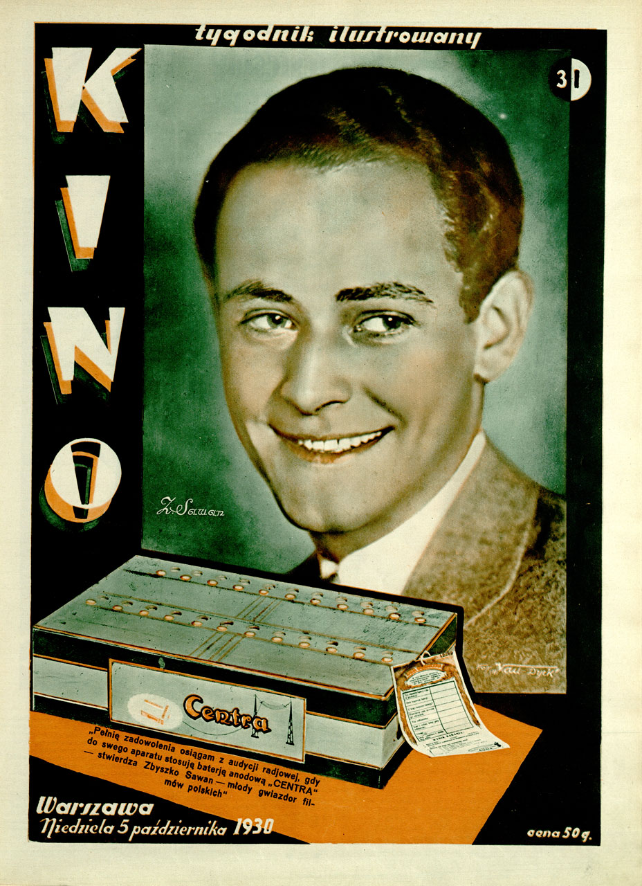 KINO TYGODNIK ILUSTROWANY magazine side cover Issue 31 5 October 1930