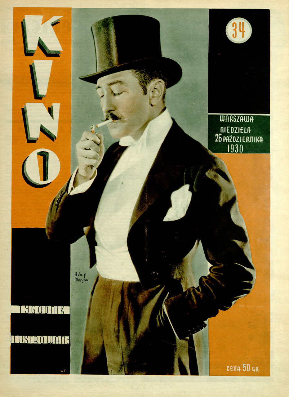 KINO TYGODNIK ILUSTROWANY magazine side cover Issue 34 26 October 1930