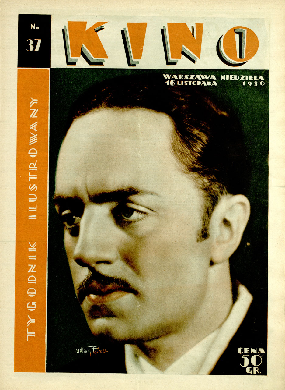 KINO TYGODNIK ILUSTROWANY magazine side cover Issue 37 16 November 1930