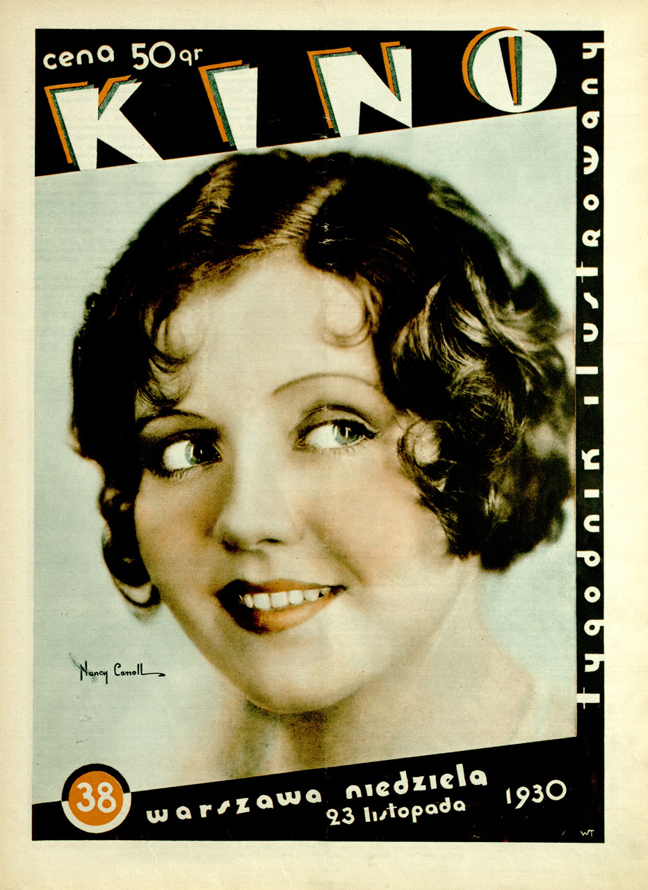 KINO TYGODNIK ILUSTROWANY magazine side cover Issue 38 23 November 1930