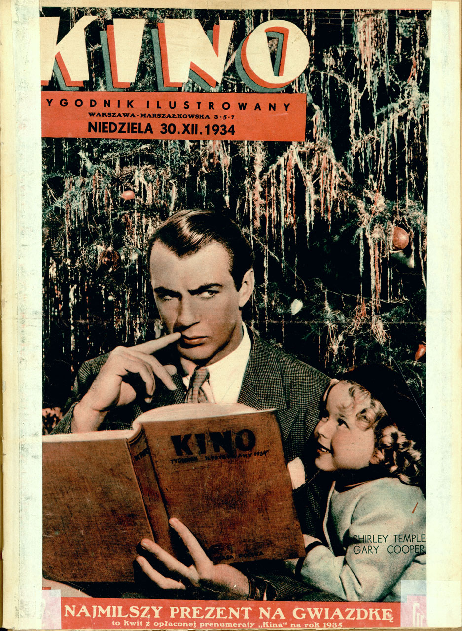KINO TYGODNIK ILUSTROWANY magazine side cover Issue 52 30 December 1934