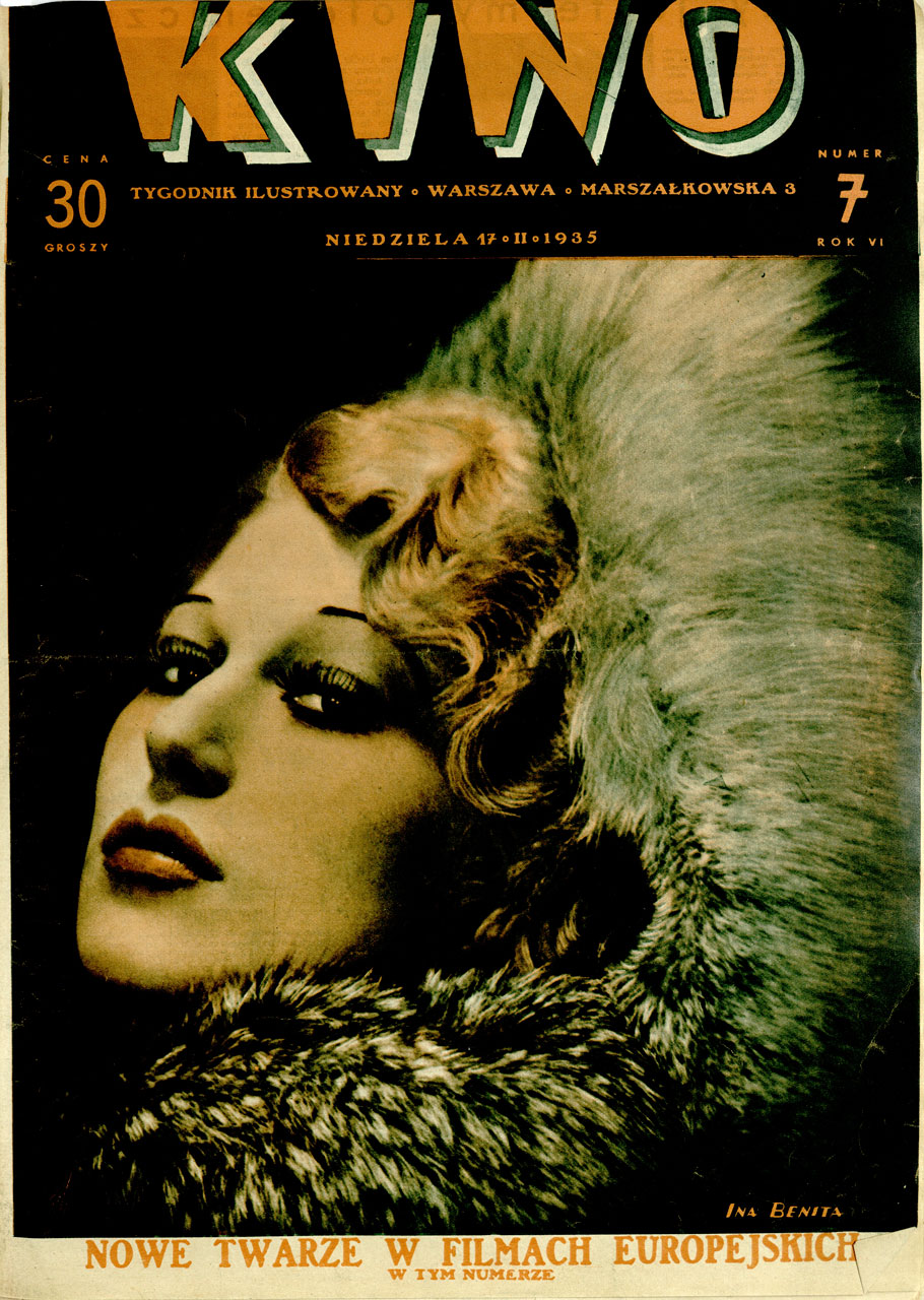 KINO TYGODNIK ILUSTROWANY magazine side cover Issue 7 17 February 1935