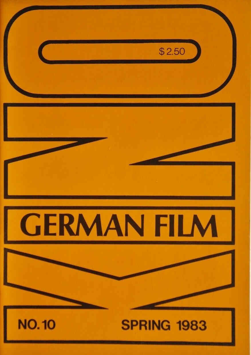 KINO-GERMAN FILM magazine side cover Issue 10 Spring 1983