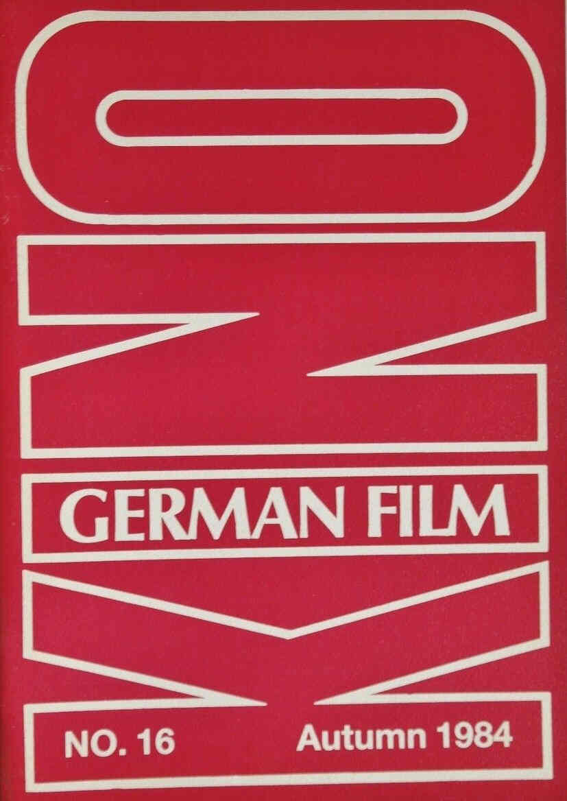KINO-GERMAN FILM magazine side cover Issue 16 Autumn 1984