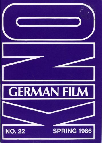 KINO-GERMAN FILM magazine side cover Issue 22 Spring 1986