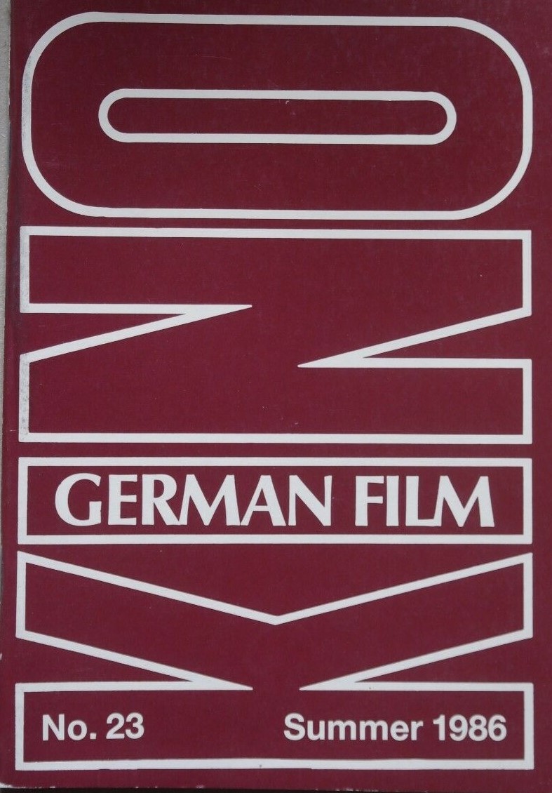 KINO-GERMAN FILM magazine side cover Issue 23  1986