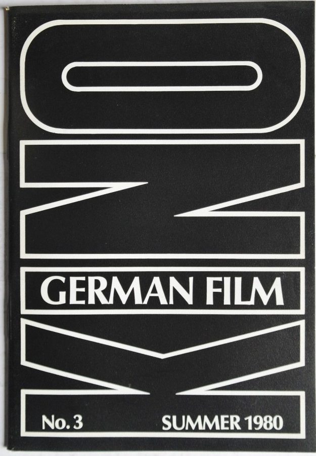 KINO-GERMAN FILM magazine side cover Issue 3 Summer 1980