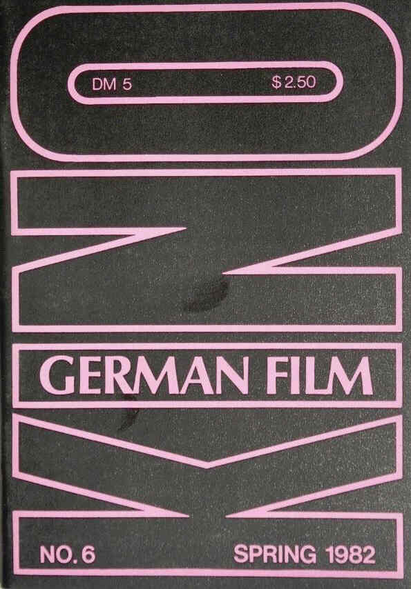 KINO-GERMAN FILM magazine side cover Issue 6 Spring 1982