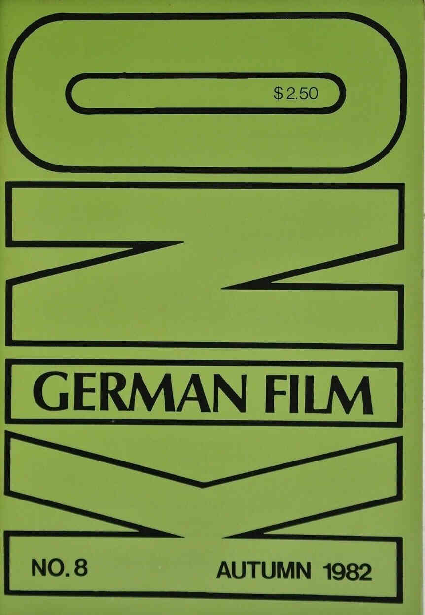 KINO-GERMAN FILM magazine side cover Issue 8 Autumn 1982