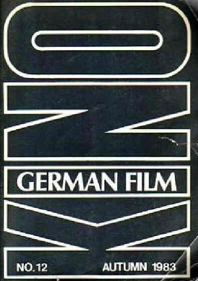 KINO-GERMAN FILM magazine side cover Issue 12 Autumn 1983