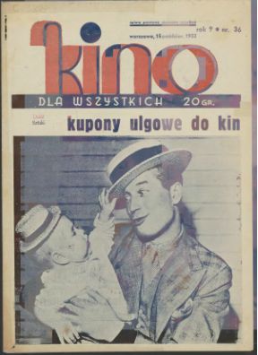 KINO DLA WSZYSTKICH magazine side cover Issue 36  1933