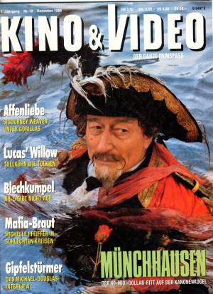 KINO AND VIDEO magazine side cover December 1988