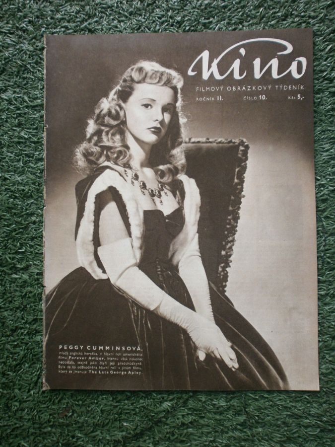 KINO (Czech) magazine side cover Issue 10   1947