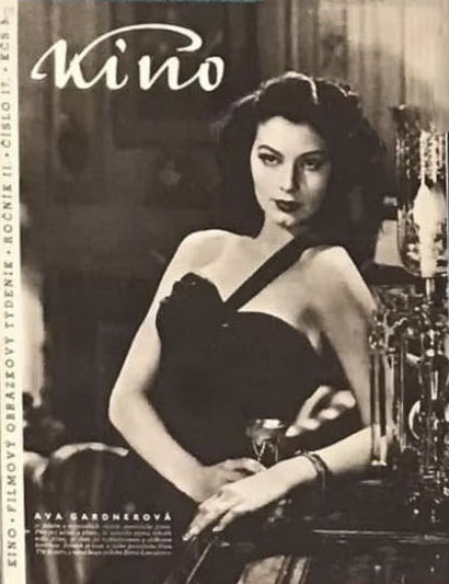 KINO (Czech) magazine side cover Issue 17   1947