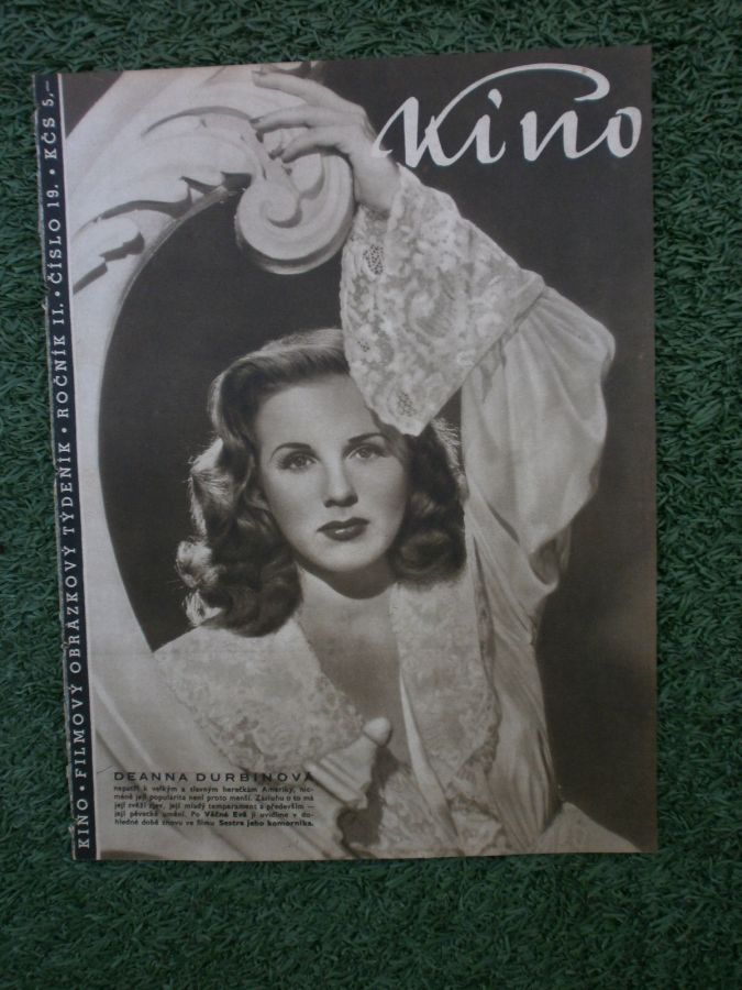 KINO (Czech) magazine side cover Issue 19   1947