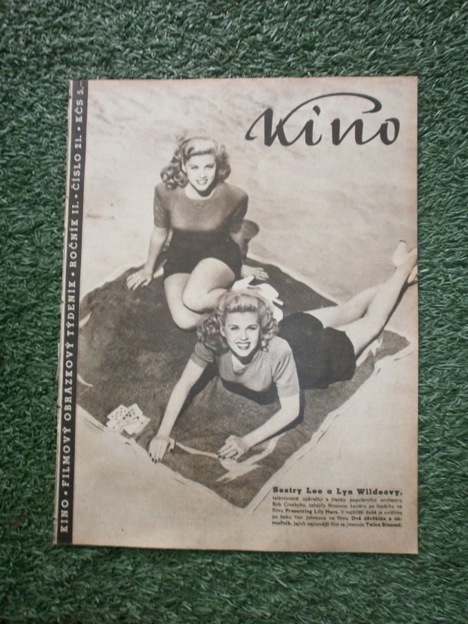 KINO (Czech) magazine side cover Issue 21   1947