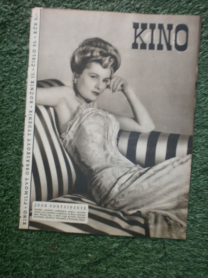 KINO (Czech) magazine side cover Issue 35   1947