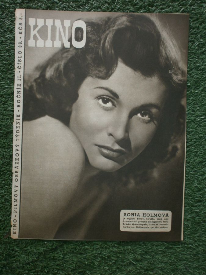 KINO (Czech) magazine side cover Issue 36   1947