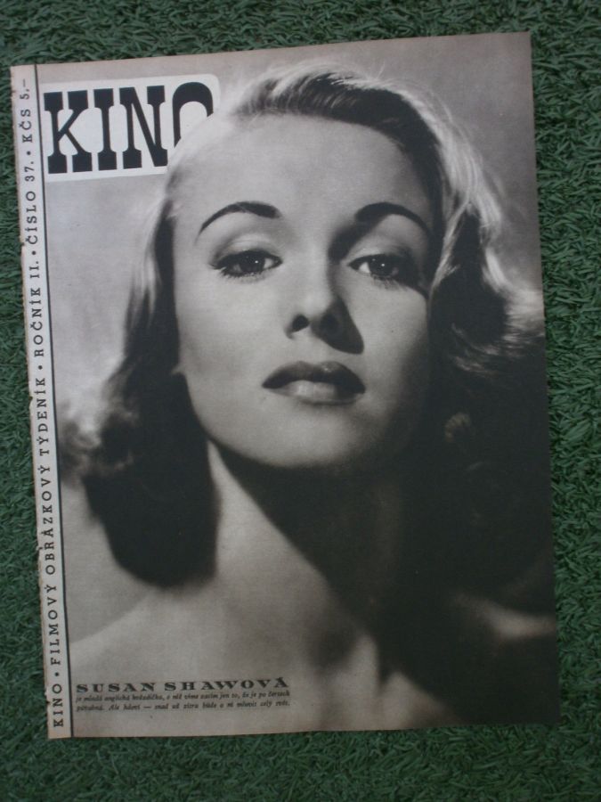 KINO (Czech) magazine side cover Issue 37   1947