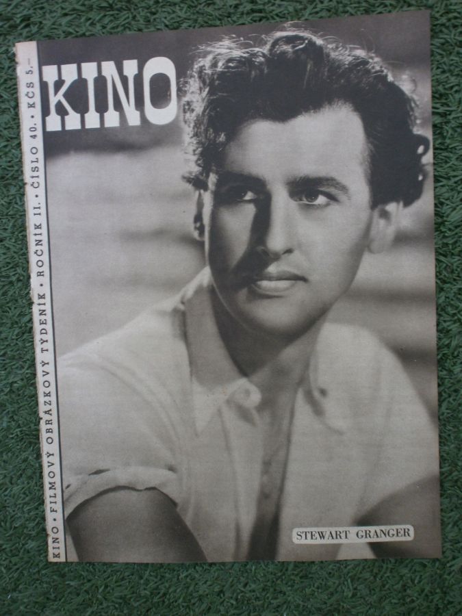 KINO (Czech) magazine side cover Issue 40   1947