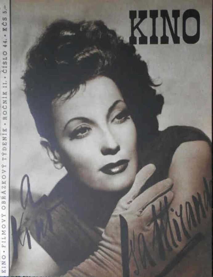 KINO (Czech) magazine side cover Issue 44   1947