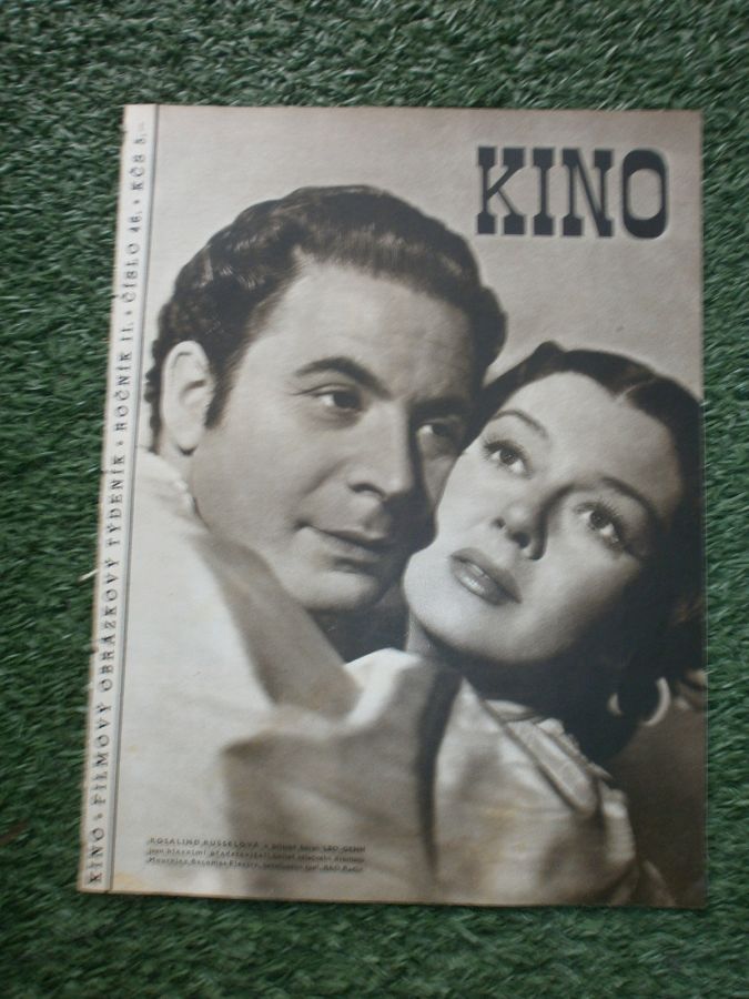 KINO (Czech) magazine side cover Issue 46   1947