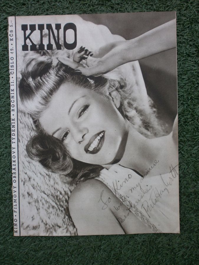 KINO (Czech) magazine side cover Issue 49   1947