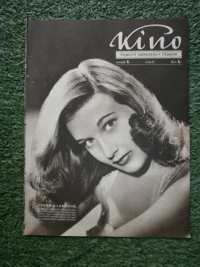 KINO (Czech) magazine side cover Issue 5   1947
