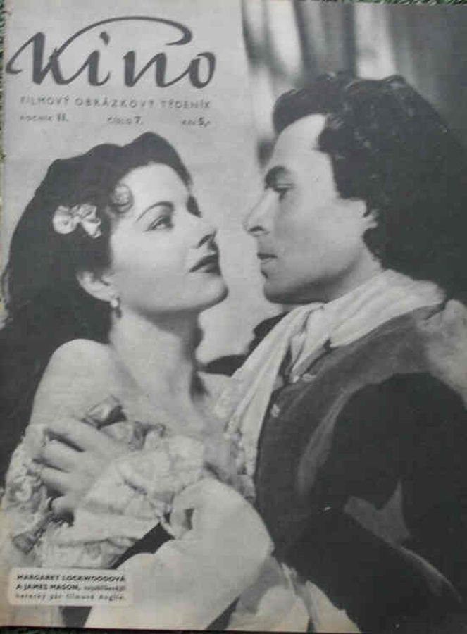 KINO (Czech) magazine side cover Issue 7   1947
