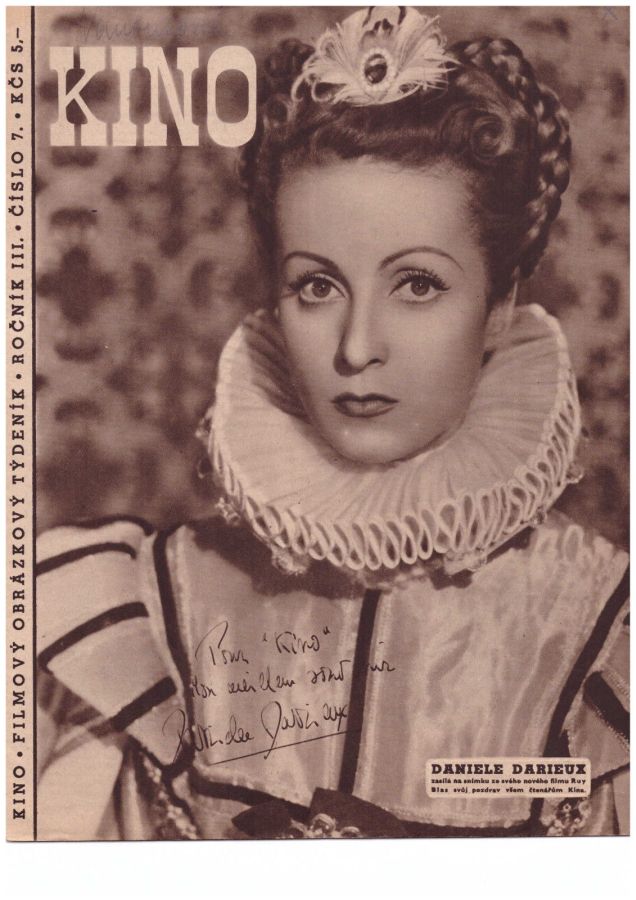 KINO (Czech) magazine side cover Issue 7   1948