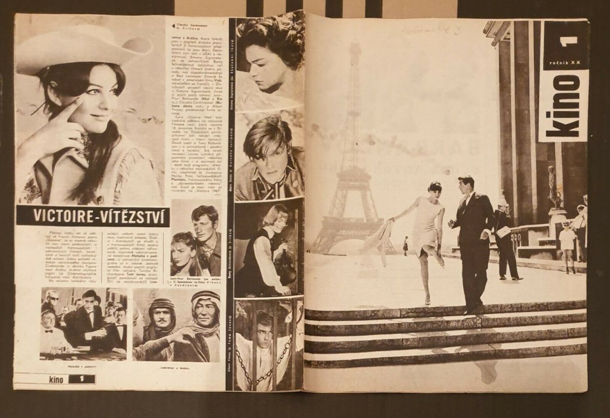 KINO (Czech) magazine side cover Issue 1   1965