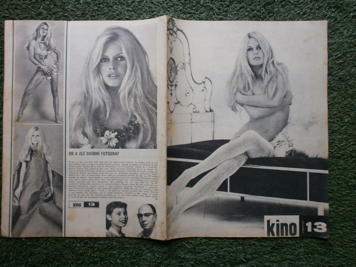 KINO (Czech) magazine side cover Issue 13   1968