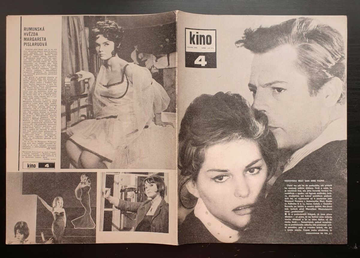 KINO (Czech) magazine side cover Issue 4   1970
