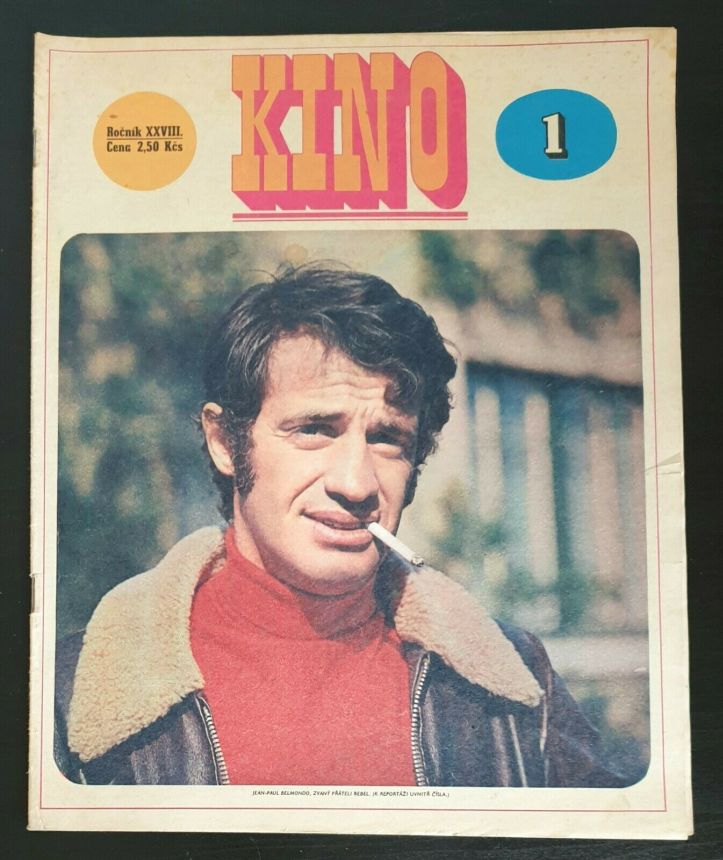 KINO (Czech) magazine side cover Issue 1   1973