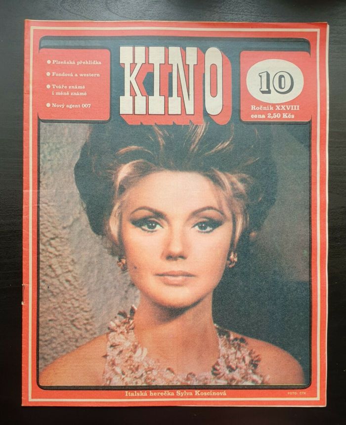 KINO (Czech) magazine side cover Issue 10   1973