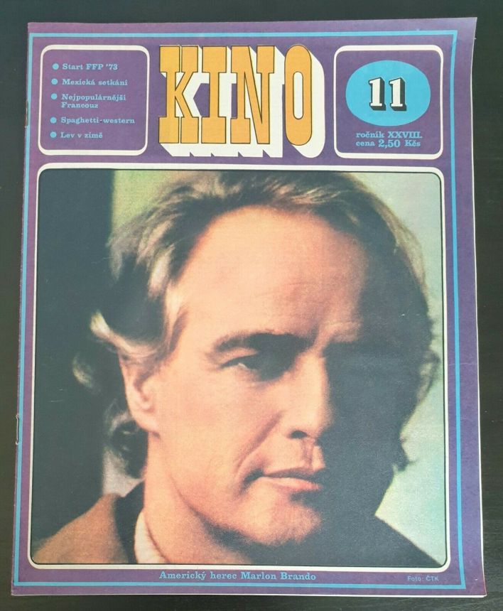 KINO (Czech) magazine side cover Issue 11   1973