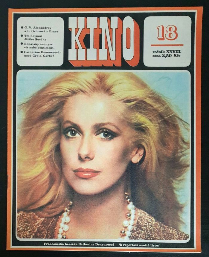 KINO (Czech) magazine side cover Issue 18   1973