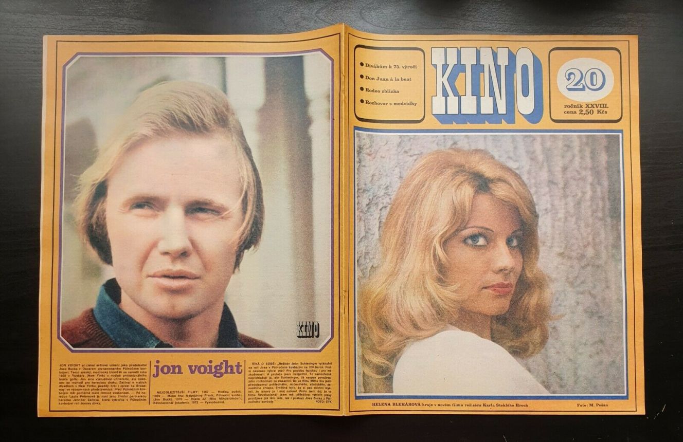KINO (Czech) magazine side cover Issue 20   1973