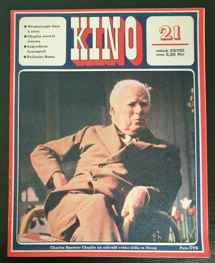 KINO (Czech) magazine side cover Issue 21   1973