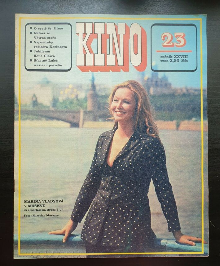 KINO (Czech) magazine side cover Issue 23   1973