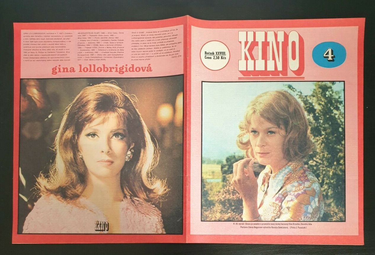 KINO (Czech) magazine side cover Issue 4   1973