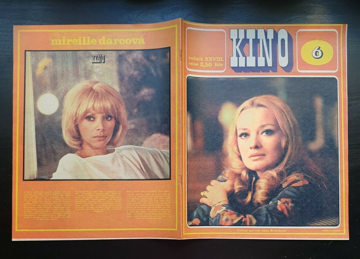 KINO (Czech) magazine side cover Issue 6   1973